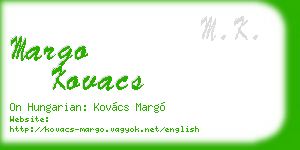 margo kovacs business card